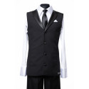 Men's long ST vest with flap