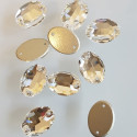 Sew-on stone cut oval 13x18mm 3210