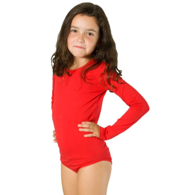 Body dětské s dlouhým rukávem a kulatým výstřihem