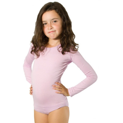 Body dětské s dlouhým rukávem a kulatým výstřihem