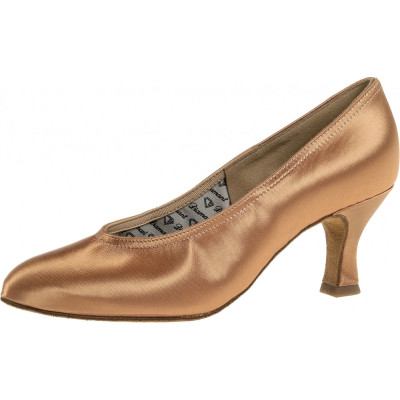 Women's standard shoes Diamant mod.069 body bronze satin heel F6,5 cm (069-085-087)