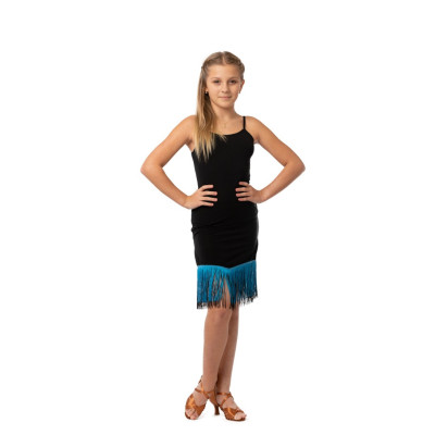 Skirt LA children's pattern 3 black/turchese