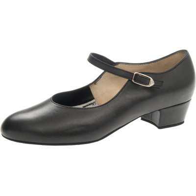 Dámské boty na standard  Diamant mod.050 černá kůže podpatek 2,8 cm (050-029-034)