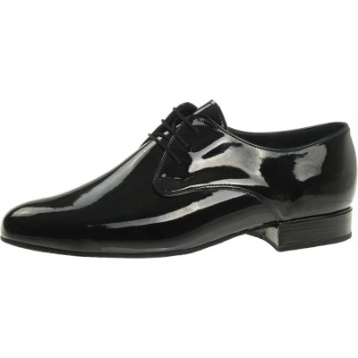 Pánské boty na standard  Diamant mod.092 černý lak 2,5 cm