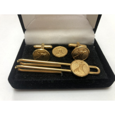 Manžetové knoflíčky zlaté krabička