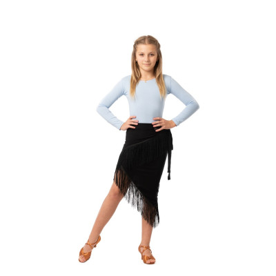 Sukně LA dětská zavinovací třásňová  2 nero