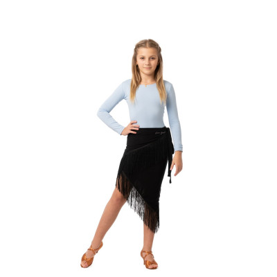 Sukně LA dětská zavinovací třásňová  2 nero