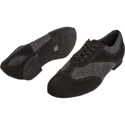 Diamant mod.183 černý velur/glitr 1,2cm (183-005-547)