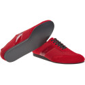 Taneční sneakery Diamant mod.192 červený semiš/červená síťovina 1,5cm klínkový(192-425-579-V)