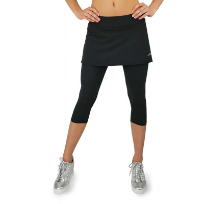 NW Dámská sportovní elastická sukně s 3/4 legínami černá PS400