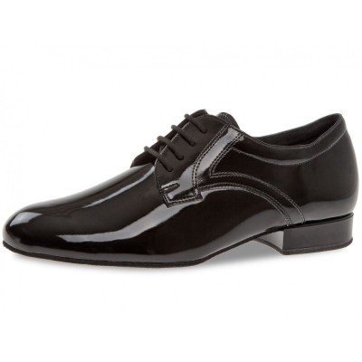 Men's shoes for standard Diamant mod.085 black lacquer 2 cm