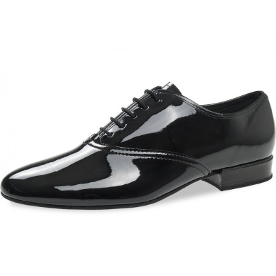 Pánské boty na standard  Diamant mod.078 černý lak 2,5 cm (078-075-038)