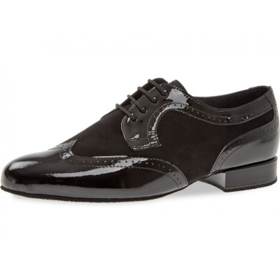 Pánské boty na standard Diamant mod.089 černý lak/černý nubuck