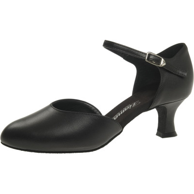 Dámské boty na standard Diamant mod.051 černá kůže podpatek L5,5 cm