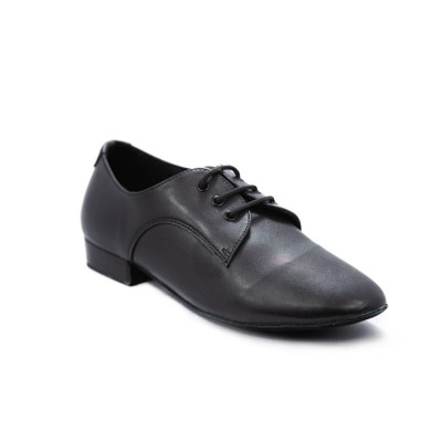 Pánské taneční boty na standard  HDS PST001 černá Natur-H kůže podpatek 2cm