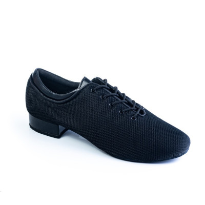 Men's dance shoes for standard HDS PST003 black mesh heel 2cm