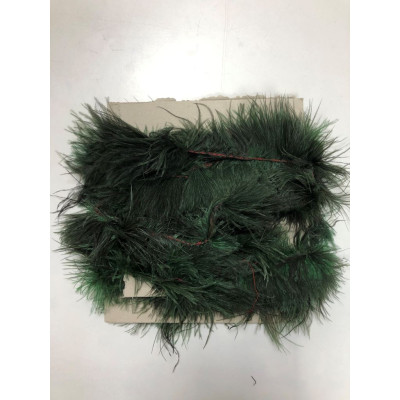 Ostrich feather applique single row