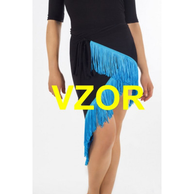 Women's skirt LA wrap fringe 13 rosa forte