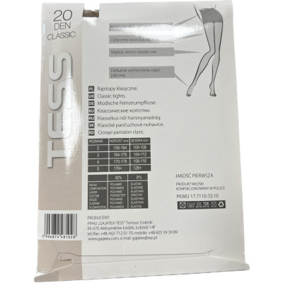 Punčocháče TESS Classic Gold 20 DEN