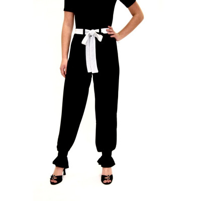 Women's training trousers wide DP with elastic