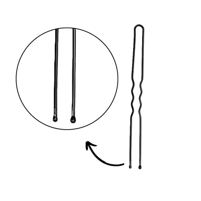 Sponka vlásenka do vlasů 6 cm 18ks