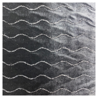 Elastický samet s vlnovkou