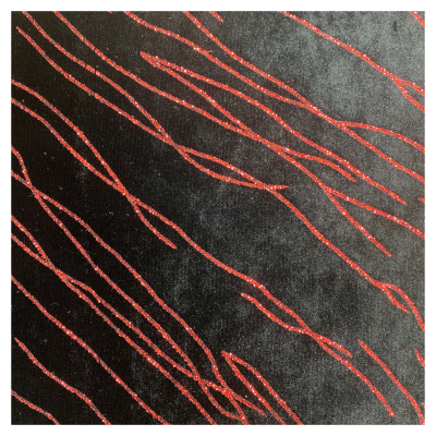 Elastický samet s čárami