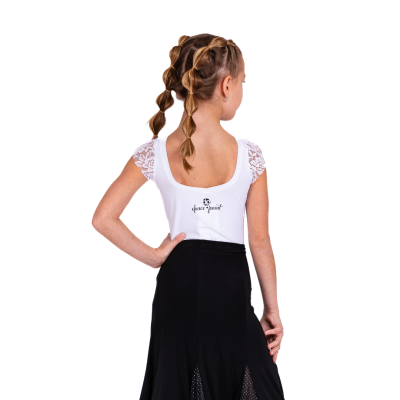 Body dětské DP s krajkou a rukávy