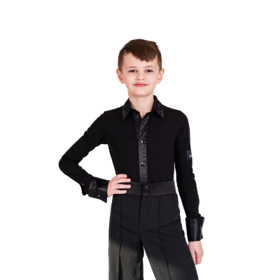 Košile dětská body DP černá