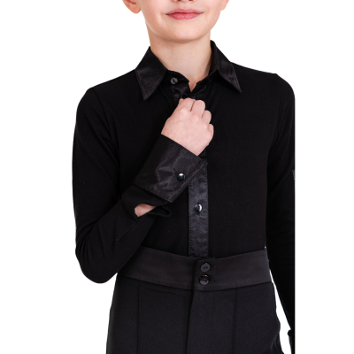 Košile dětská body DP černá