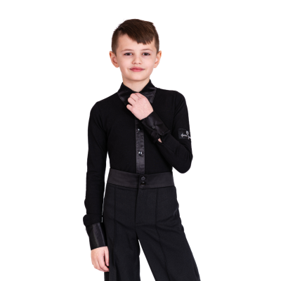 Košile dětská body DP černá