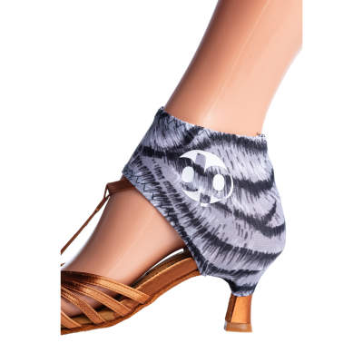 Chrániče dětských bot zebra šedá (návleky na kotníky)