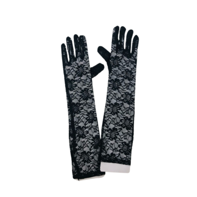 Long lace formal gloves