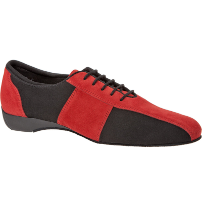 Diamant mod.143 červená kůže/černý mic. 2,5cm