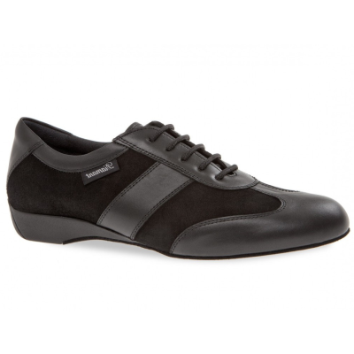 Diamant mod.123 černá kůže/semiš 2,5cm klínkový (123-225-070)