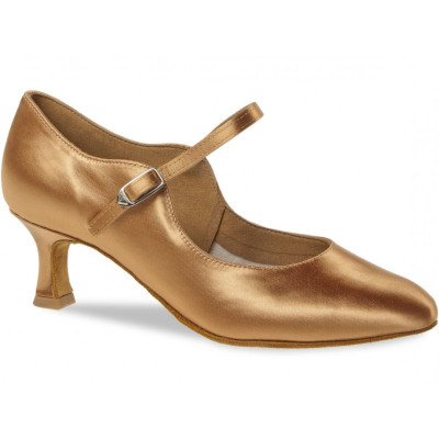Dámské boty na standard  Diamant mod.050 bronze satén podpatek  F5 cm
