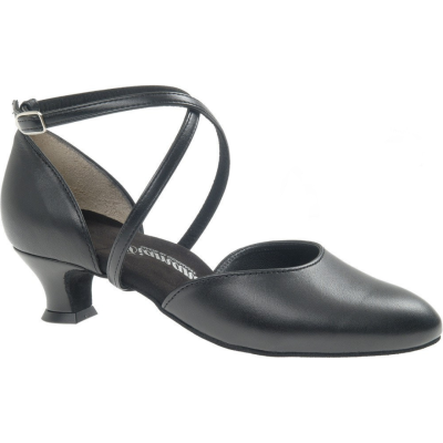 Dámské taneční boty na standard Diamant mod.048 černá kůže Spanish 4,2cm