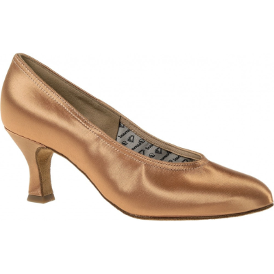 Dámské boty na standard  Diamant mod.069 tělový bronz satén podpatek F6,5 cm