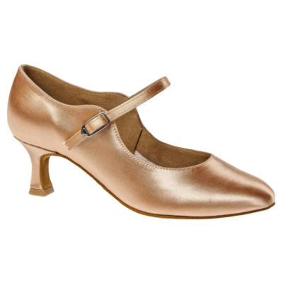 Dámské taneční boty na standard Diamant mod.050 beige satén F5cm