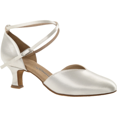 Dámské boty na standard Diamant mod.105 bílý satén 5L cm