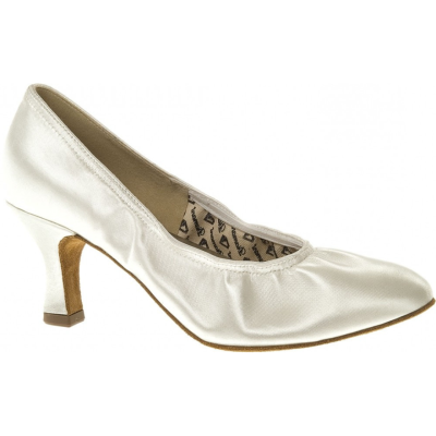 Dámské boty na standard  Diamant mod.069 bílý sat. F6 cm