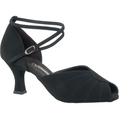 Dámské boty na latinu Diamant mod.027 černý nubuck F5 cm