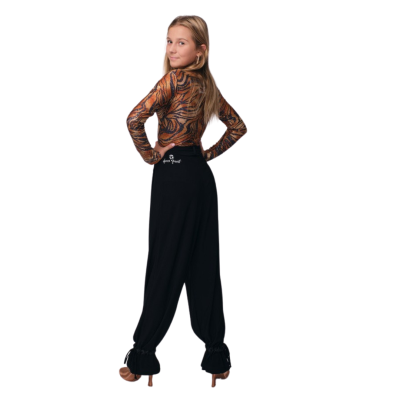 Kalhoty dívčí tréninkové široké DP se šňůrkami