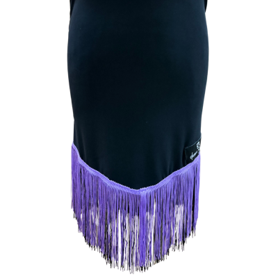 Sukně LA dětská vzor 3 černá/lila