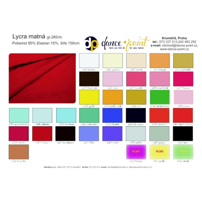 Lycra matná šíře150cm