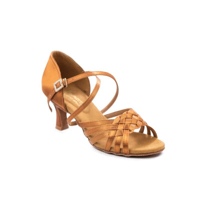 Women's Latin dance shoes HDS DLA005 satin heel F5