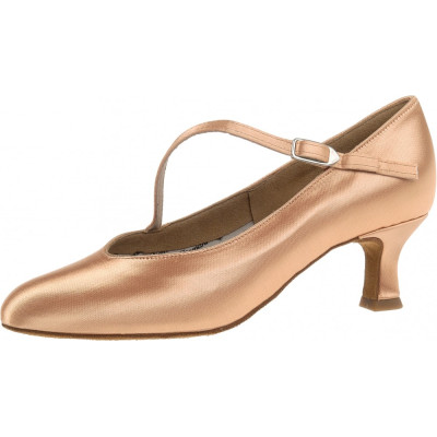 Dámské taneční boty na standard Diamant mod.172 tělový tan satén podpatek F5 cm (172-106-094)